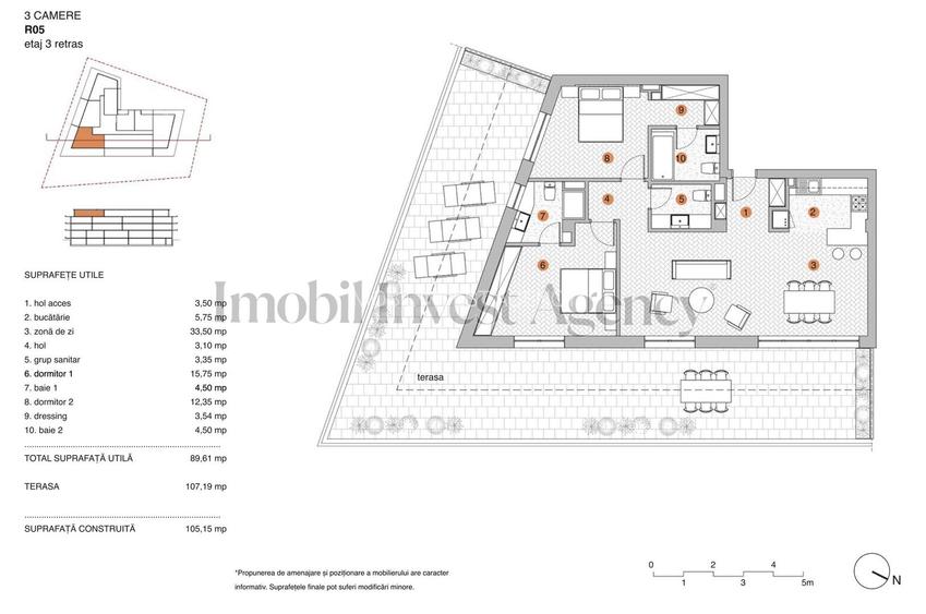 Apartament 3 camere de vanzare Pipera in bloc cu vedere la lac - 1