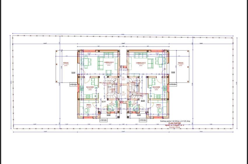 2 unitati de Duplex | 5 camere | 120mp | Teren 250 | Chisoda - 15