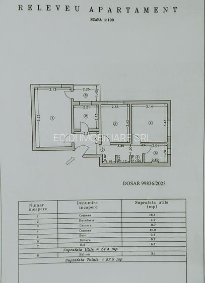 Vanzare 3 Camere Auchan 1 Decembrie 1918, Metrou Titan - 1