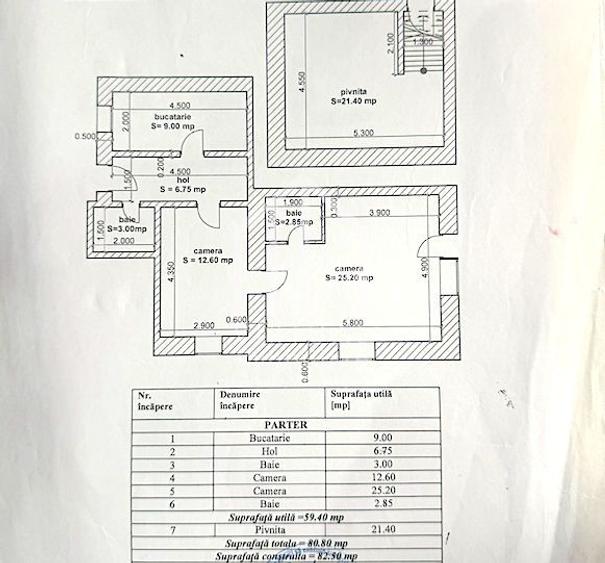 Apartament la casa de vanzare in Sibiu, 60 mp utili zona Centrala - 14