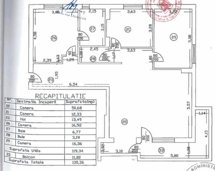 Apartament 4 camere -130 mp| Aviației – Str. Siriului - 21