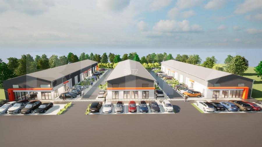 Hale noi pe parter sau P + 1, 1.755 mp utili, teren 4.000 mp, zona Ghercesti - 10