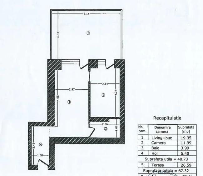 Apartament modern 2 camere Marmura Residence I Gradina proprie - 16