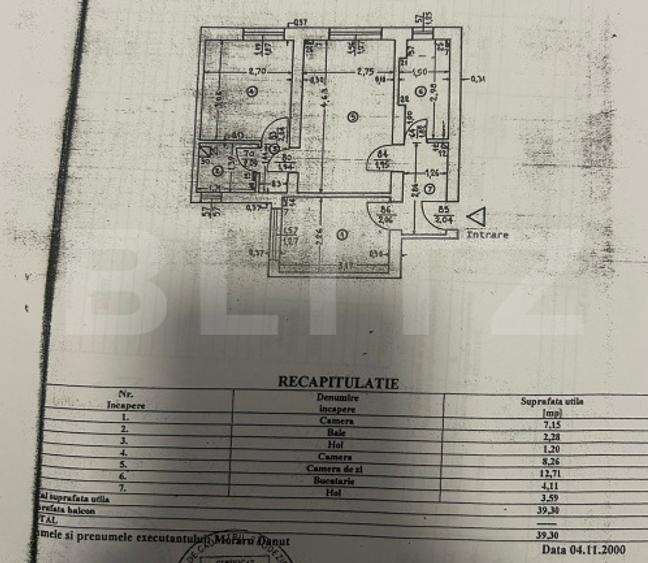 Apartament de 3 camere, 39 mp, zona Podu Ros