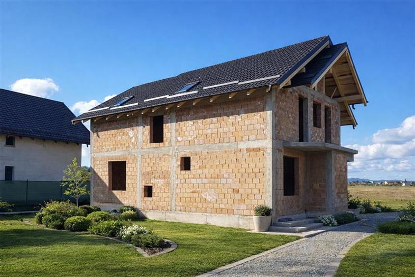 Casa eleganta pe 2 nivele, la 15 minute de Brasov, DJ 112A, finalizata la cheie