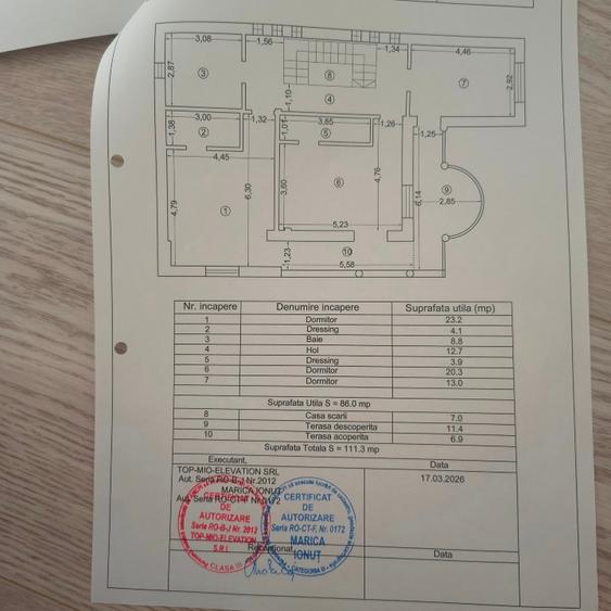 Casa in caramida  cu zidarie dubla pe toata circonferenta e planse in caramida
