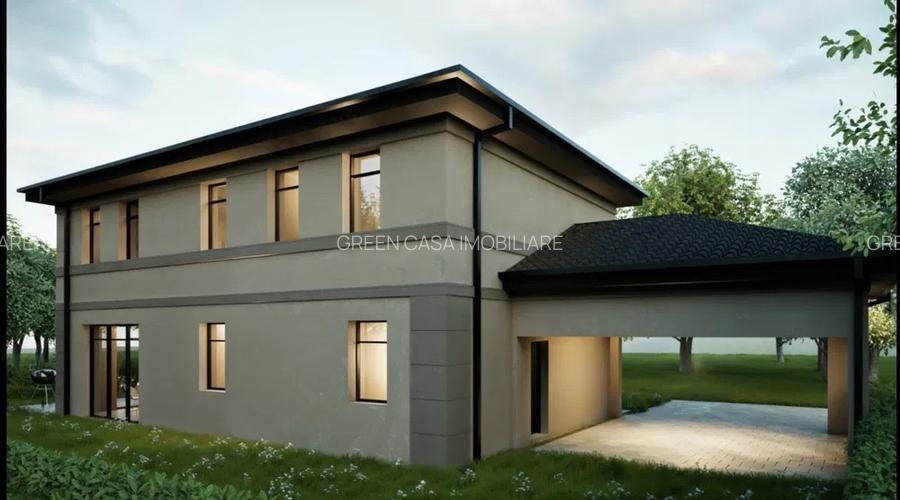 Casă individuală pasivă nZEB de vânzare în Florești, ansamblu exclusivisT - 2