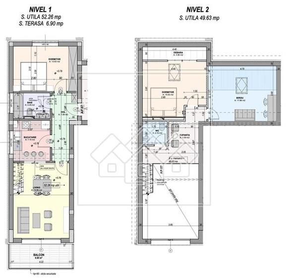 Penthouse 102, mp 3 camere + balcon,partial mobilat, intabulat