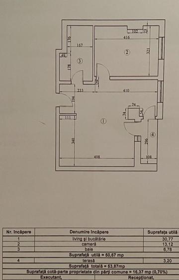 Apartament 2 camere-de vanzare-zona Decebal