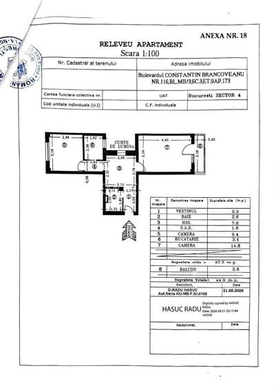 Vânzare 2 Camere | B-dul Constantin Brâncoveanu 116 - 7