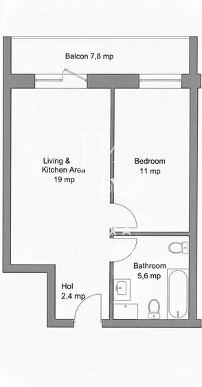 Apartament 2 camere, 45 mp, AC, parcare la cerere, zona Terra! - 7