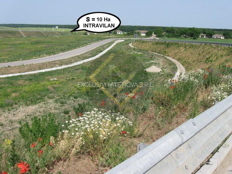 Teren 9Ha -> 16Ha Ha Intravilan , Exit A3 Snagov Ghermanesti Bucuresti-Ploiesti - 11