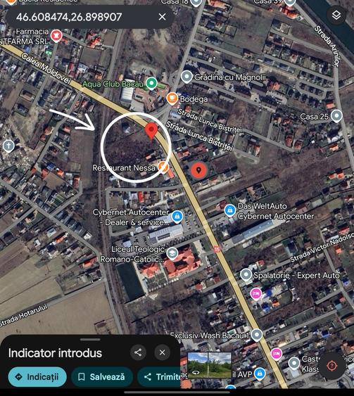 Teren 4,818 mp la strada principala in Gheraiesti Bacau