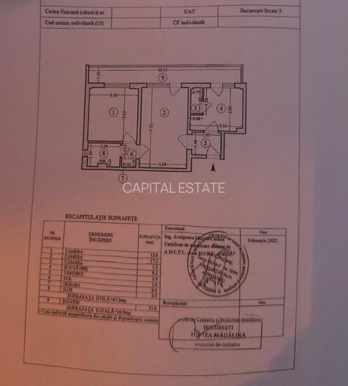 2 CAMERE - CAMPIA Libertății- vedere libera