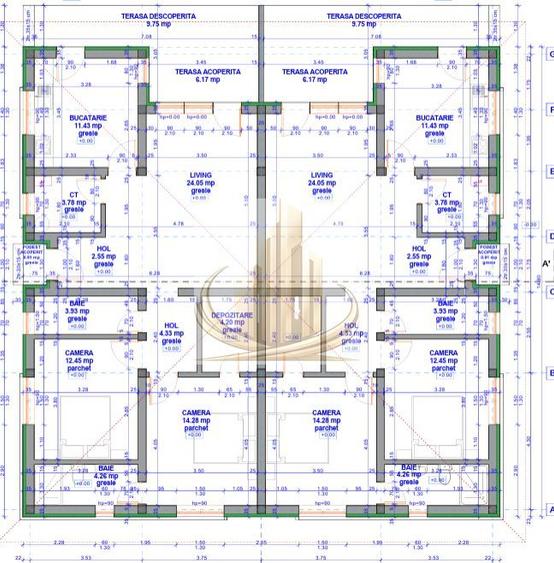 Duplex la roșu Săcălaz | 2 unități | 127 mp | 280 mp