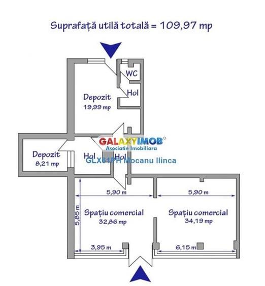 Inchiriere spatiu comercial 110 mp, Piata 9 Mai, Ploiesti