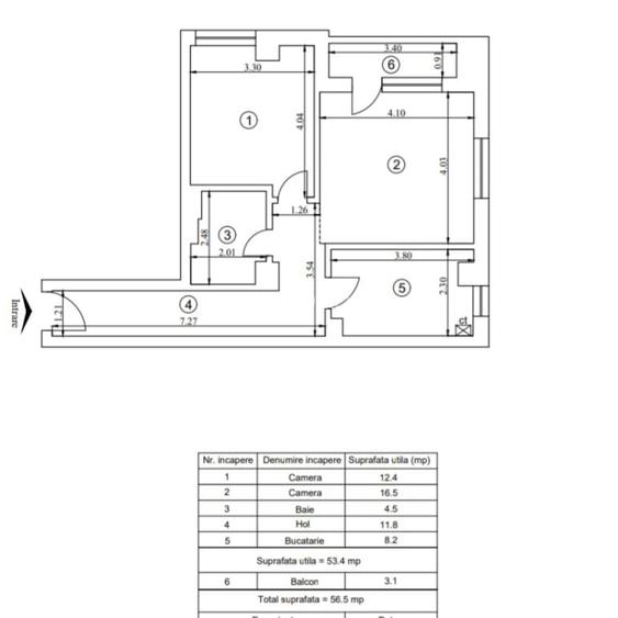 Comision 0% - 2 camere decomandat - loc de parcare inclus - intabulat -finalizat - 2