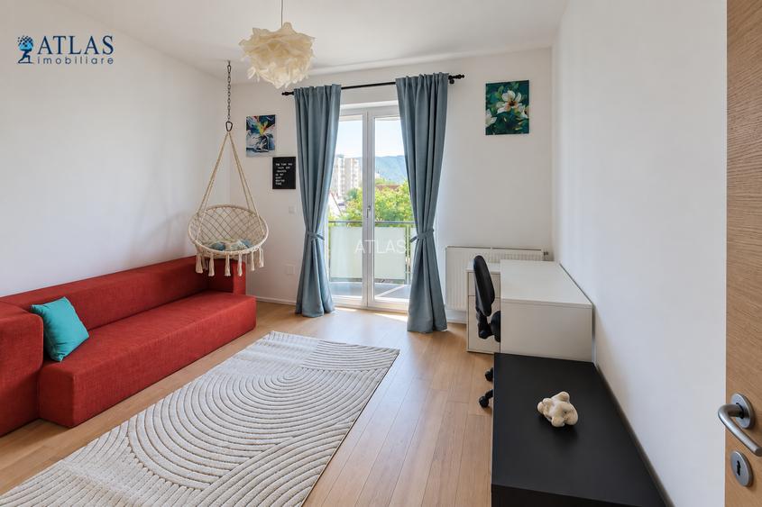 Imobil tip vila, luminos, priveliste, 77 mp., 2 parcari, 2 balcoane, et. 2 / 3, - 14
