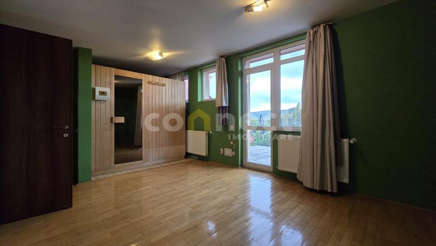 Casă de închiriat – 5 camere | garaj dublu, curte, saună | Buna Ziua