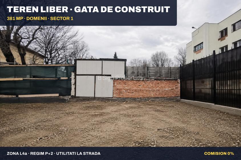Domenii - Teren 381 mp | Locuinta sau proiect boutique | Comision 0% - 4