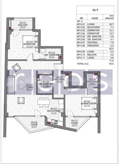 VANZARE APARTAMENT 3 CAMERE | LIZEANU | BLOC NOU | PARCARE | TERASA - 2