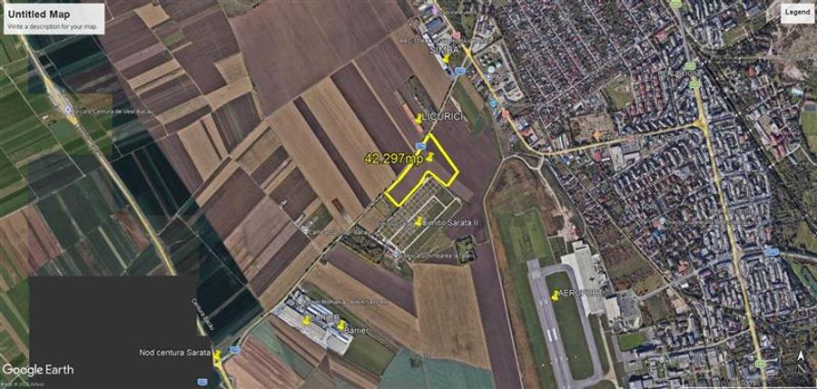 Teren intravilan 43.000 mp - deschidere 356 ml - Exclusiv PROHOUSE