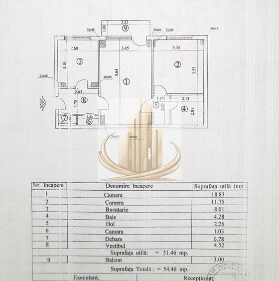 Apartament 2 camere semidecomandat cu parcare de resedinta