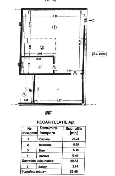 Apartament modern cu 2 camere, bloc nou 2020 – Dancu - 10