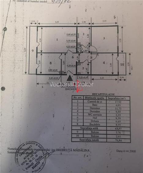 3 camere, decomandate, et.3, bl.1982, 2 bai, 2 balcoane, 72mp, Basarabia- Arena - 9