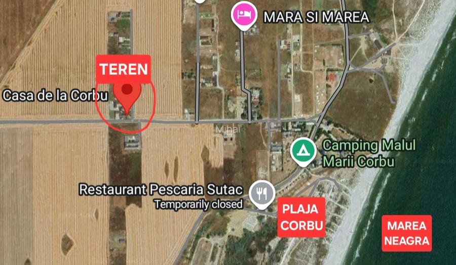 Teren intravilan - vedere la mare -  Plaja Corbu - vand sau schimb - 2