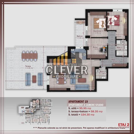 Apartament 4 Camere cu terasa 51mp, Pallady,  Metrou Nicolae Teclu - 1