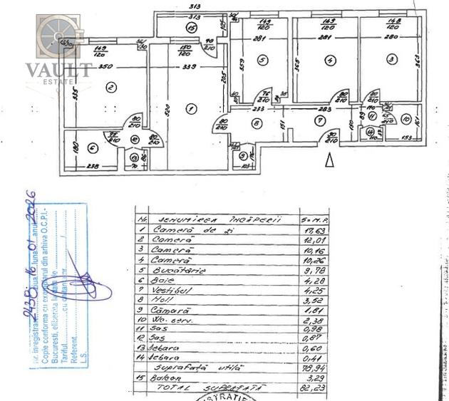 Apartament 3 camere - TERASA 40 MP - zona METALURGIEI - 1