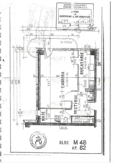 Garsonieră spațioasă | Timpuri Noi | Balcon 5 mp - 7