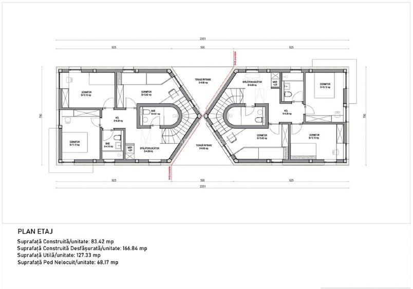 Doua unitati tip Duplex, 127mp utili, 470mp teren +zona comuna, Sangeorgiu de Ms - 2