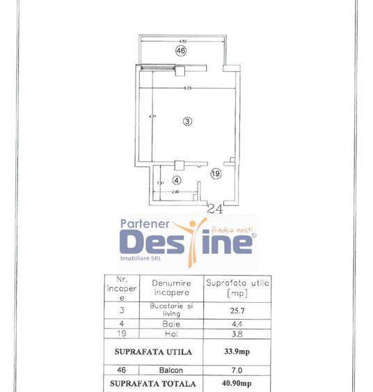 Apartament 1 camera nemobilat, CT + AC – Bloc nou Atrium Garden, Valea Lupului - 10
