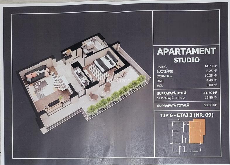 Apartament 2 camere + Terasa | Ansamblu rezidențial nou – Strada Postalionului - 4