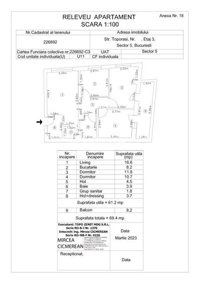 Apartament cu 3 camere Giurgiului- Toporasi - 8