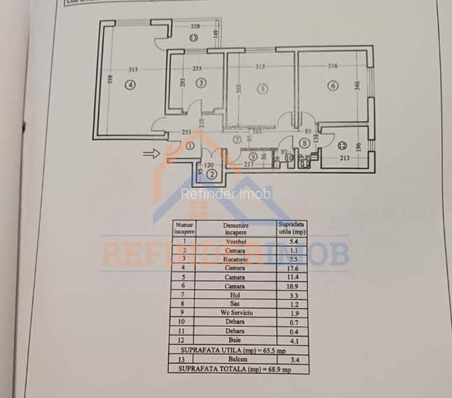 Apartament 3 camere zona Margeanului - 9