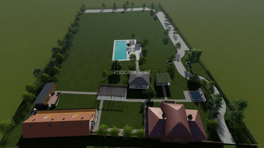 Vila Conac boieresc contelui Fabia 1920 de vânzare Păuliș Arad 2,4 ha - 17