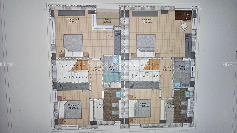 VILE P+1+M, 5 camere+Teren 150 mp.zona Otopeni-DIRECT DEZVOLTATOR - 46