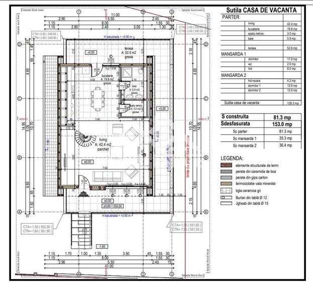 Casa / Cabana A-Frame moderna, 4 camere – Investitie - 17