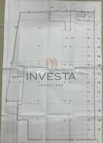 Spatiu generos 1050 mp open space, etaj 2,nefinisat, zona 21 Decembrie - 1