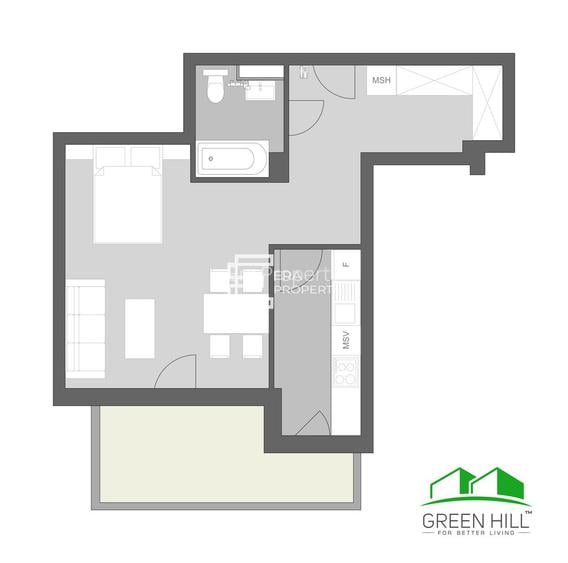Apartament tip studio 39mp + balcon 10 mp – Green Hill, Turnișor Vest - 1