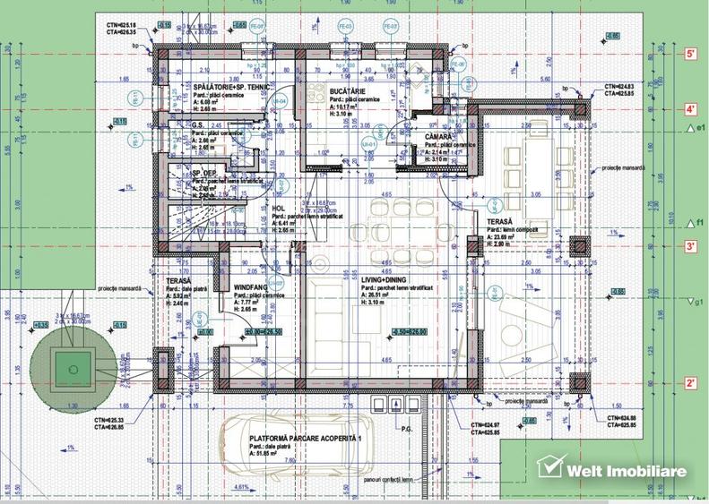 Unitate duplex  |  4 camere | 150mp utili | 800 mp teren | Sat. Aiton - 6