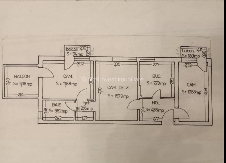 Centru(Consulatul Turc)- 3 camere mobilat-utilat, parcare, etaj 3/4 -131.000e - 20