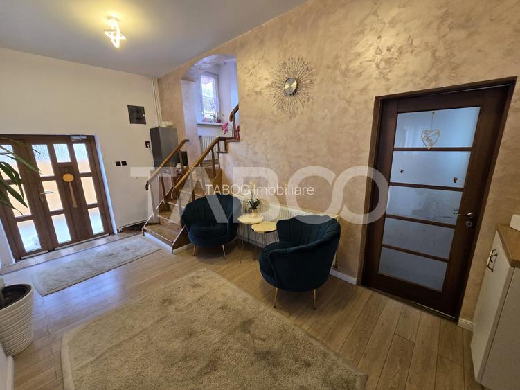 Casa mobilata de vanzare 150 mpu teren 450 mp garaj Piata Cluj Sibiu - 21