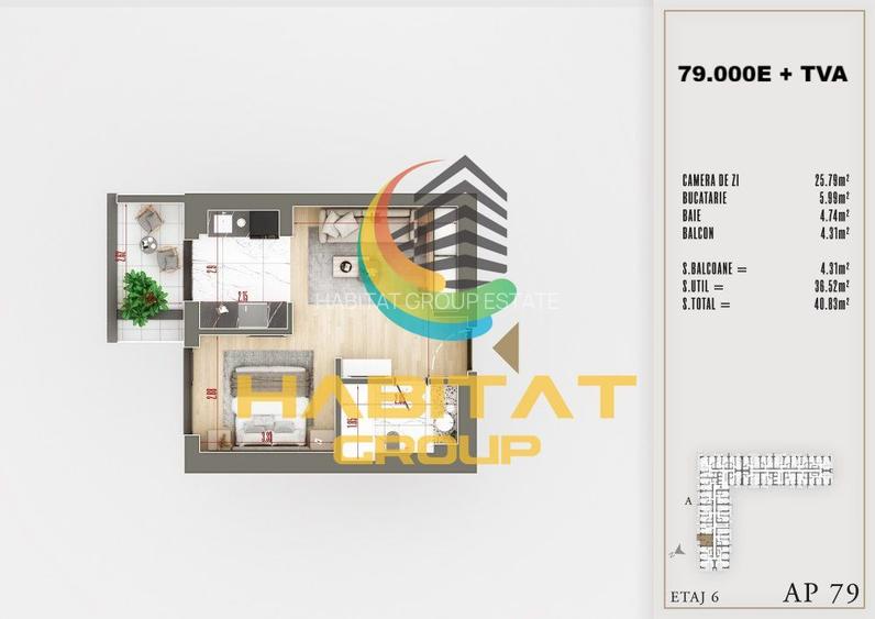 Pallady - Gars, finisaje premium, 40.83 m&Acirc;˛, gata de mutare - 3