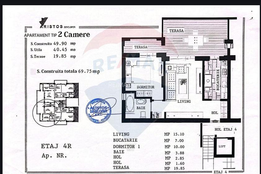2 camere de vanzare, cochet, terasa mare Rahova-sos.Magurele, sector 5 - 9