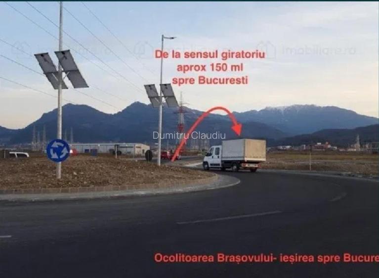 Ofertă! Teren Brașov 1534 mp direct la șosea ocolitoare ieșirea spre București - 5