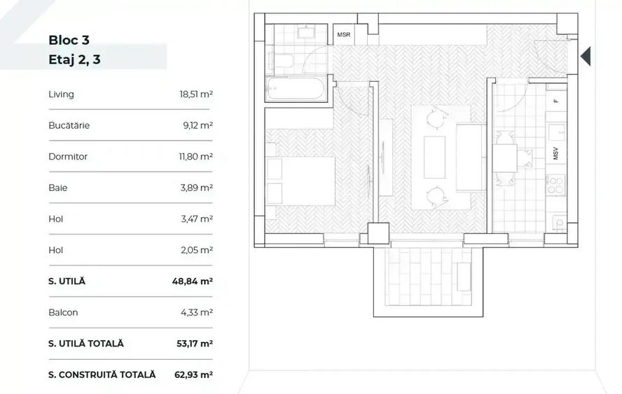 Pipera | Apartament 2 camere| Metrou ISmart Home | FInisaje Premium - 12